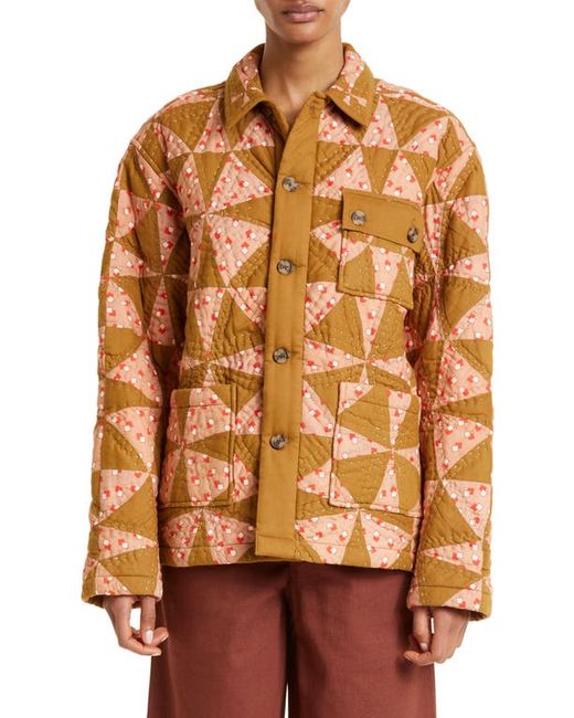Bode Kaleidoscope Quilted Jacket in at