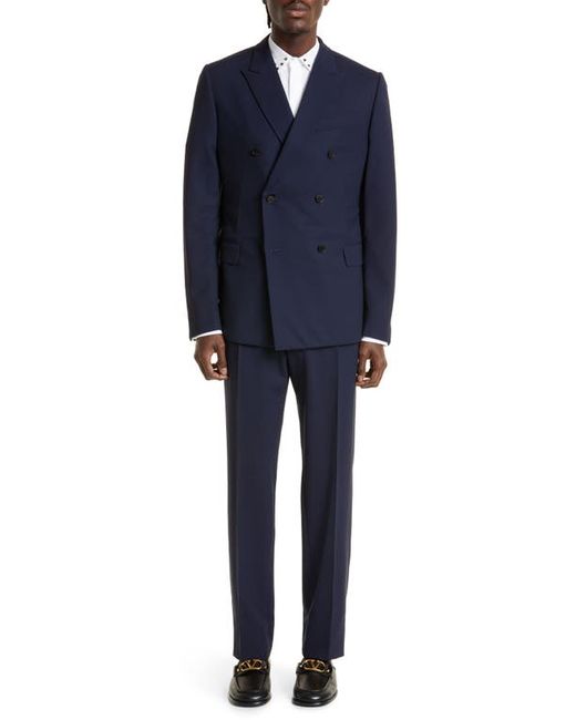 Valentino Two-Piece Double Breasted Wool Suit in at