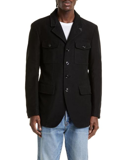 Tom Ford Cotton Moleskin Military Jacket in at