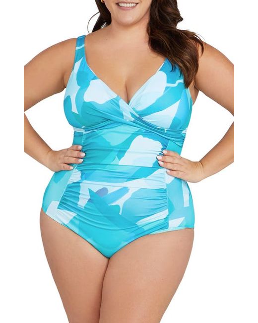 Artesands Delacroix Ruched Chlorine Resistant One-Piece Swimsuit in at