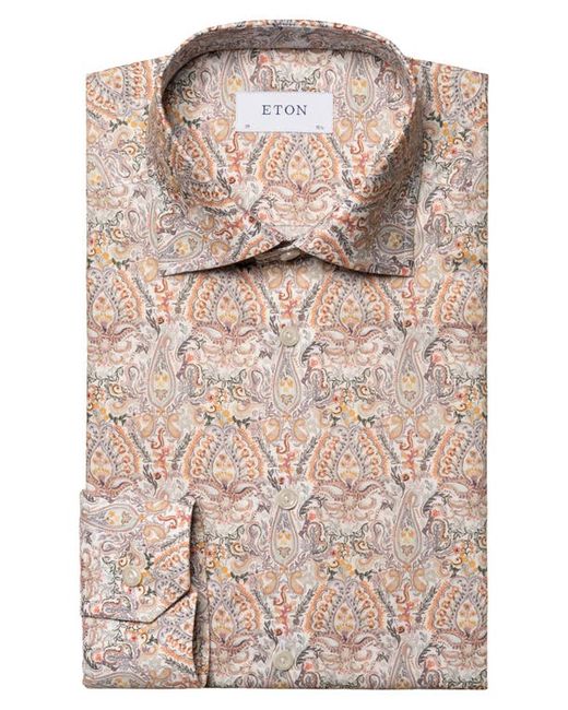 Eton Contemporary Fit Paisley Dress Shirt in at 16.5 R