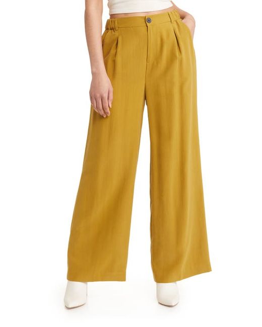 Open Edit Twill Wide Leg Trousers in at