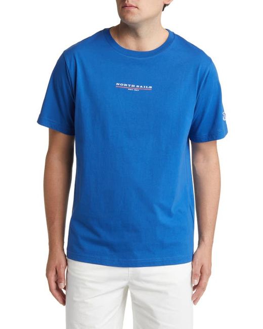 North Sails Logo Cotton Graphic T-Shirt in at
