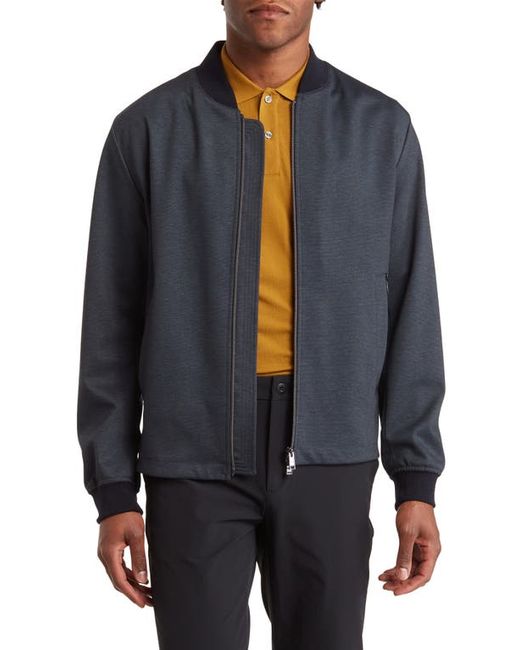 Boss Cotton Blend Bomber Jacket in at