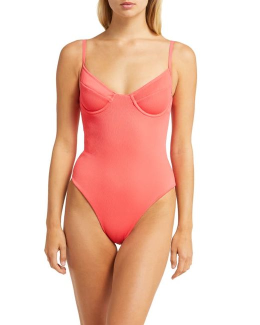 Kulani Kinis Underwire Cheeky One-Piece Swimsuit in at