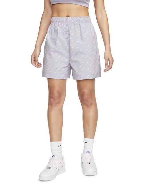 Nike Sportswear Swoosh Print Shorts in at