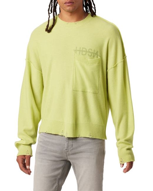 Hudson Jeans Distressed Wool Cashmere Sweater in at