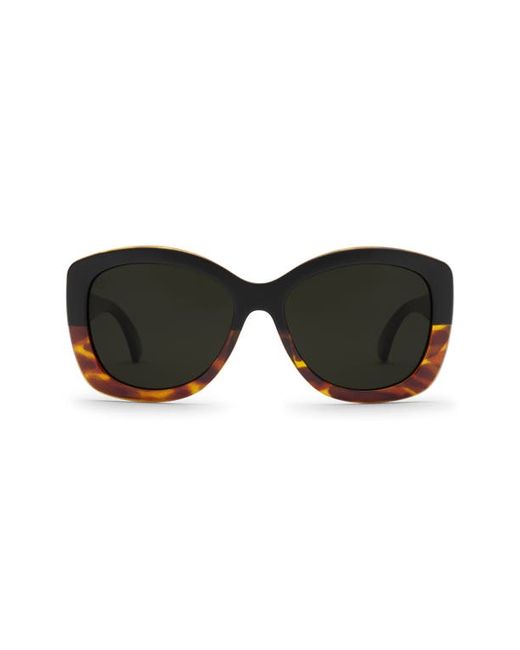 Electric Gaviota Polarized Square Sunglasses in Darkside Tort/Grey Polar at