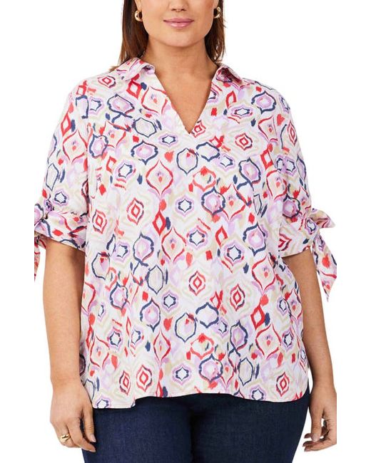 Foxcroft Emma Ikat Top in at