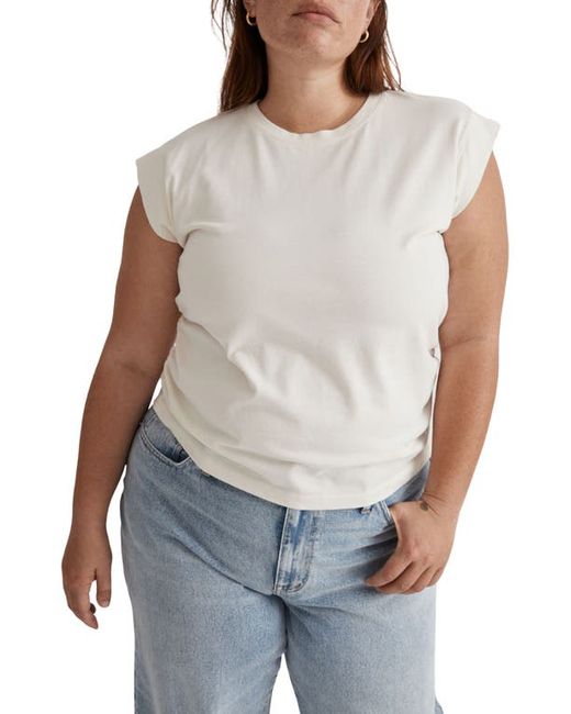 Madewell Side Cinch Jersey Muscle Tee in at