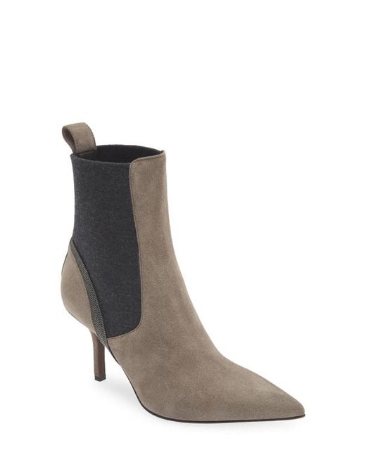 Brunello Cucinelli Pointed Toe Bootie in at