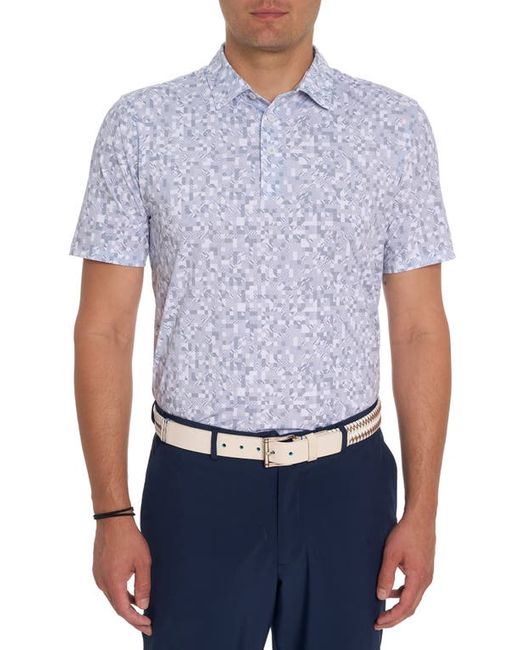 Robert Graham Wooderson Geo Print Performance Golf Polo in at