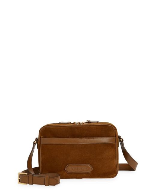 Tom Ford Suede Crossbody Bag in at