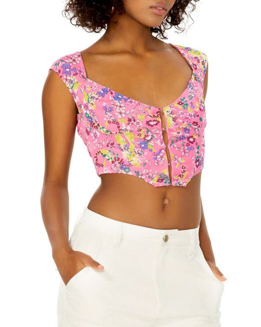 Afrm Myla Corset Crop Top in at