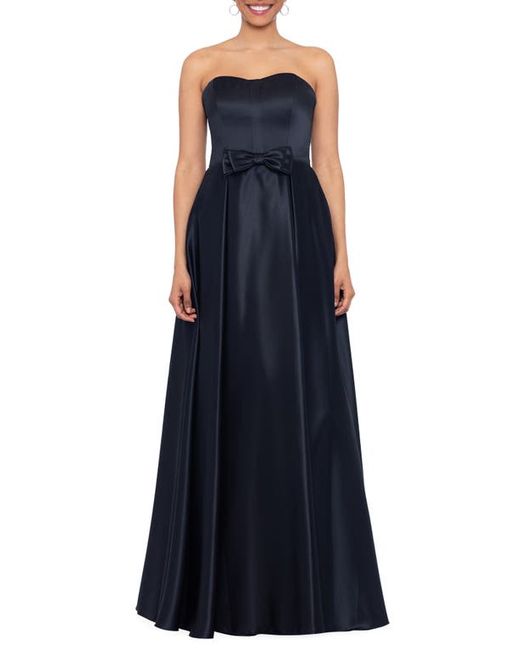 Xscape Bow Detail Strapless Ballgown in at