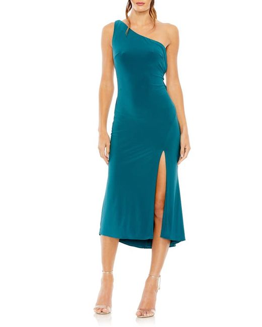 Ieena for Mac Duggal One-Shoulder Midi Cocktail Dress in at