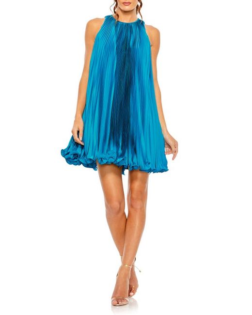 Ieena for Mac Duggal Pleated Flowy Cocktail Minidress in at