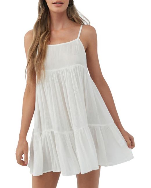 O'Neill Rilee Crinkle Tiered Cover-Up Dress in at