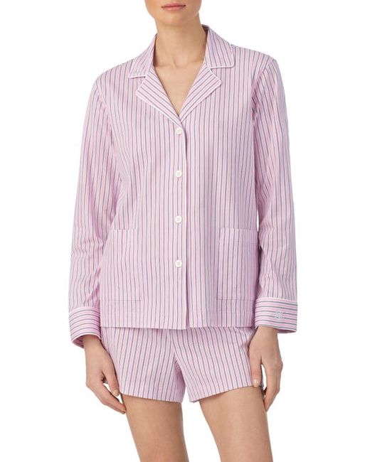 Lauren Ralph Lauren Print Organic Cotton Short Pajamas in at