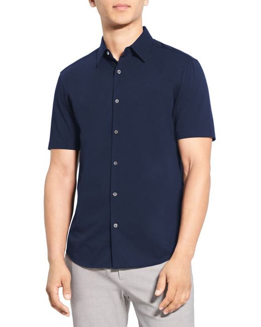 Theory Irving Short Sleeve Button-Up Shirt in at