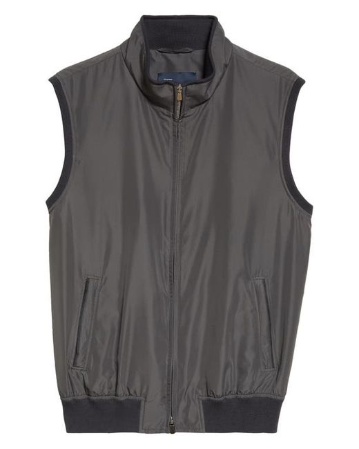 Thom Sweeney Stand Collar Nylon Vest in at