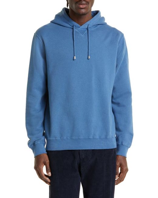 Thom Sweeney Drop Shoulder Cotton French Terry Hoodie in at Small