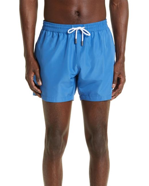 Thom Sweeney Mid Length Swim Trunks in at