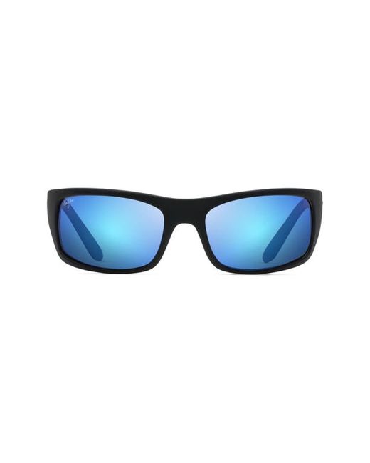 Maui Jim Peahi PolarizedPlus2 65mm Sunglasses in Matte Black Hawaii at