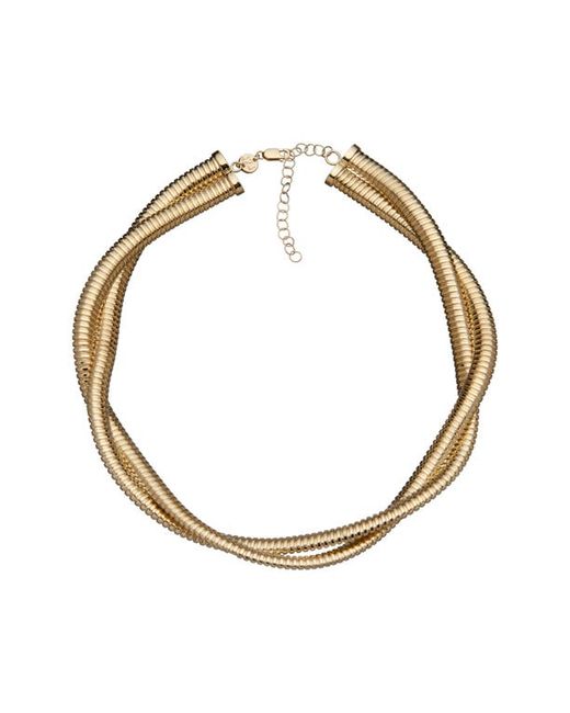Jennifer Zeuner Maude Double Chain Choker Necklace in at