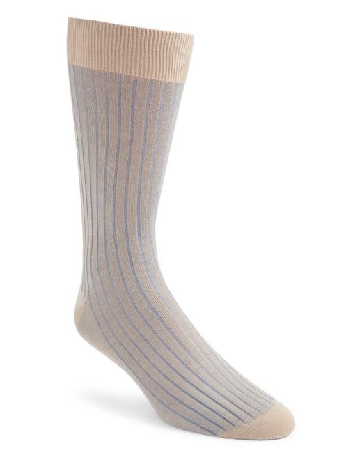 Canali Vanise Ribbed Cotton Dress Socks in at