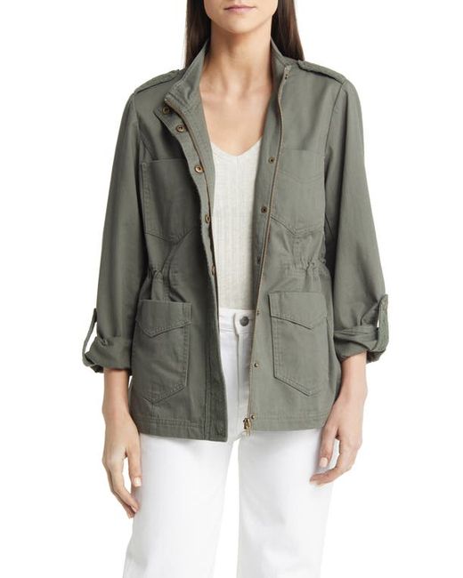 Wit & Wisdom Lace Trim Utility Jacket in at X-Small