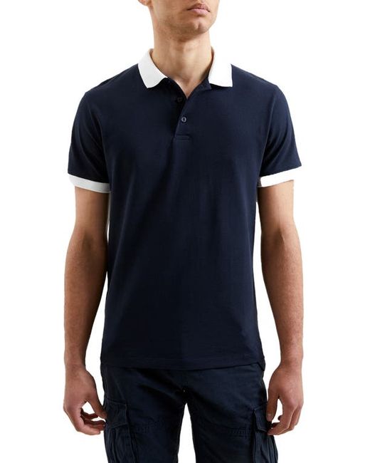 French Connection Popcorn Cotton Polo in at Small