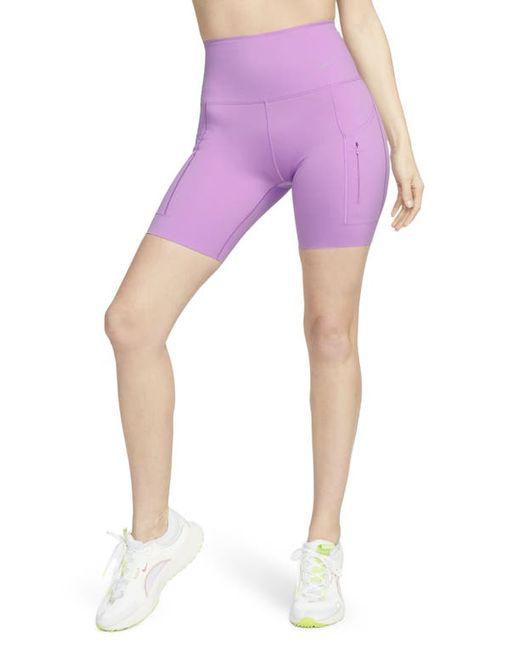 Nike Dri-FIT Firm Support High Waist Biker Shorts in at X-Small