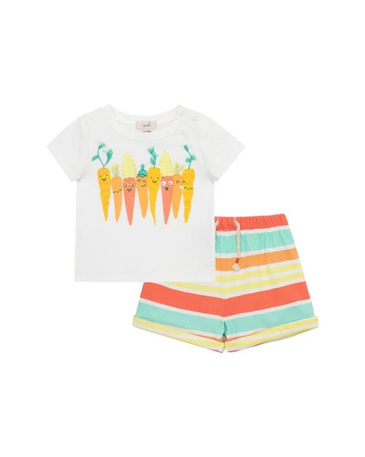 Peek Essentials Funky Bunch Cotton T-Shirt Shorts in at 6-12M