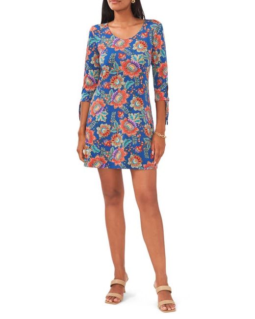 Chaus Floral Tie Sleeve A-Line Dress in at Small