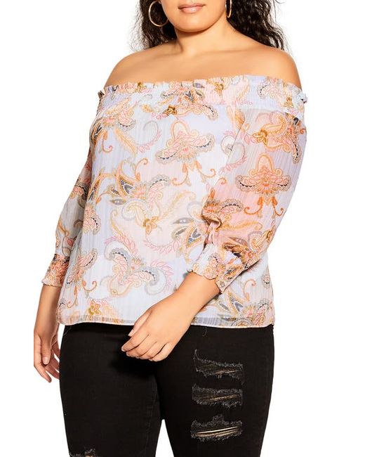 City Chic Off the Shoulder Top at X-Small