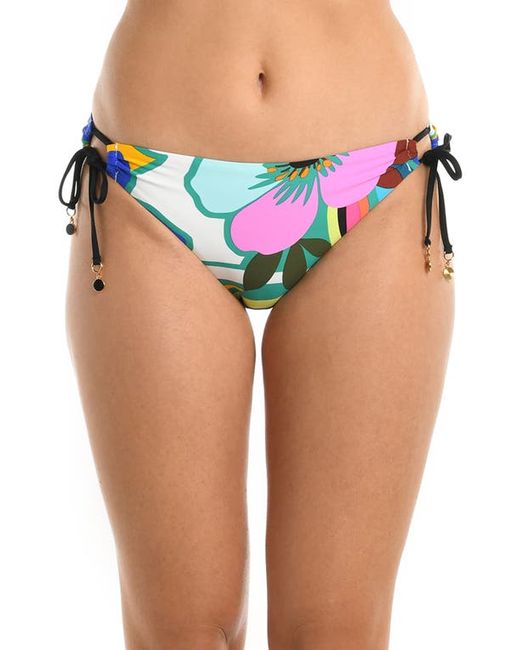 La Blanca Ruched Side Tie Hipster Bikini Bottoms in at 4