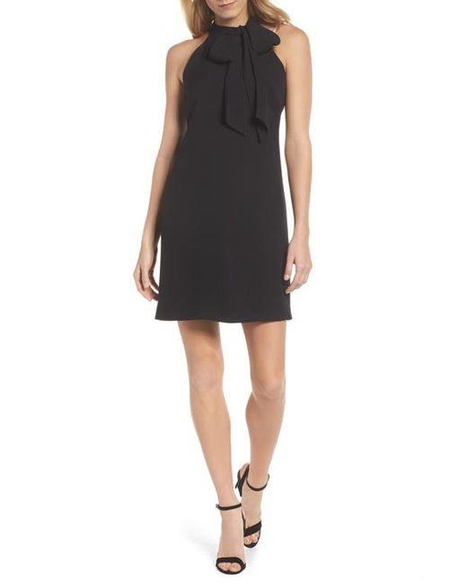 Vince Camuto Halter Tie Neck A-Line Dress in at 2