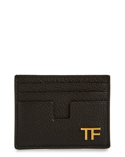 Tom Ford T-Line Soft Grain Leather Card Holder in at