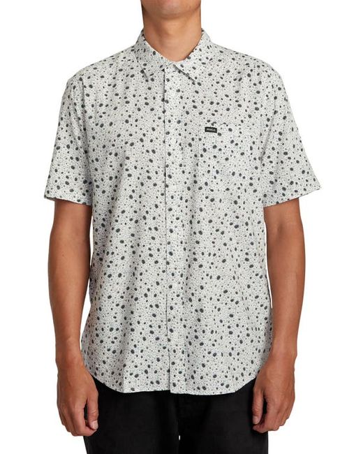 Rvca English Roses Short Sleeve Button-Up Shirt in at