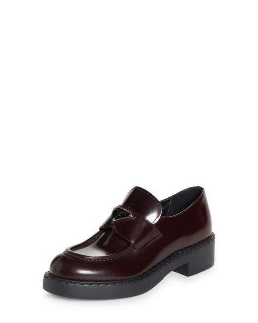 Prada Triangle Logo Loafer in at 5Us