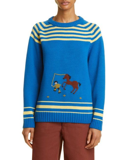 Bode Pony Lasso Wool Blend Sweater in at
