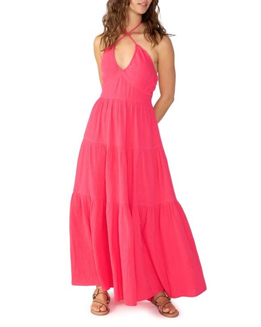 Sanctuary Tiered Halter Gauze Maxi Dress in at X-Small