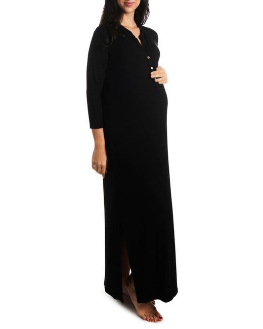 Everly Grey Juliana Jersey Maternity/Nursing Gown in at X-Small