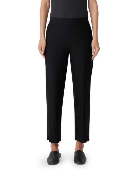 Eileen Fisher Stretch Crepe Ankle Crop Straight Leg Pants in at Xx-Small