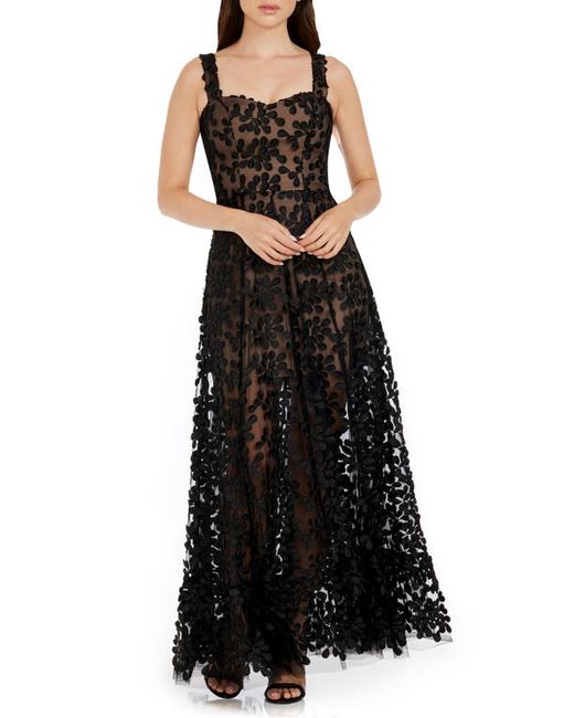 Dress the population Anabel Semisheer Sweetheart Neck Gown in at Xx-Small