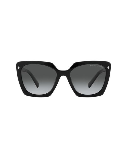Prada 55mm Gradient Polarized Square Sunglasses in at