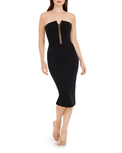 Dress the population Erica Strapless Cocktail Sheath Dress in at Xx-Small