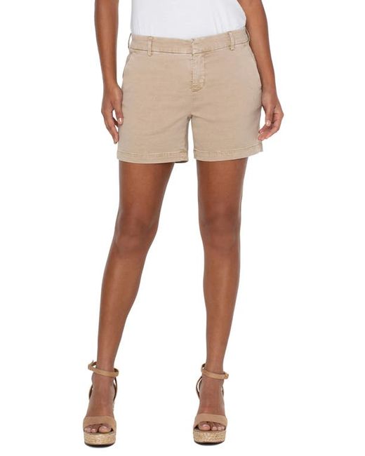 Liverpool Los Angeles Kelsey Stretch Twill Trouser Shorts in at 0