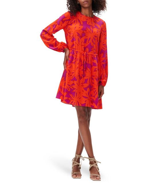 Diane von Furstenberg Sydney Floral Long Sleeve Dress in at 6